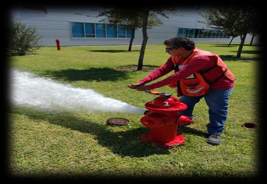 Prueba de flujo en hidrante realizada por SADCI